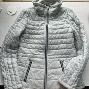 Guess Women's Silver Puffer Jacket